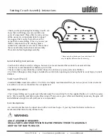 Предварительный просмотр 1 страницы wildkin Fainting Couch Assembly Instructions Manual