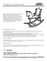 Предварительный просмотр 1 страницы wildkin Rocking Horse Assembly Instructions Manual