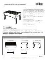 wildkin Slatted Step Stool Assembly Instructions предпросмотр