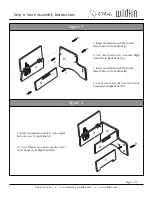 Предварительный просмотр 3 страницы wildkin Step ’n Store Assembly Instructions