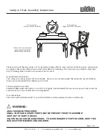 wildkin Vanity & Chair Assembly Instructions preview