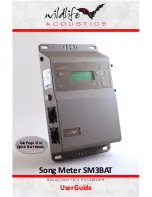 Wildlife Acoustics sm3bat User Manual preview