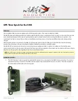 Wildlife Acoustics SM4 User Manual preview