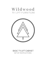 Preview for 1 page of Wildwood BASIC TV LIFT CABINET Setup Instructions