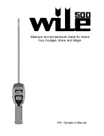 Wile 500 Operator'S Manual preview