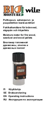 Предварительный просмотр 1 страницы Wile Bio Moisture Wood Operating Instructions Manual