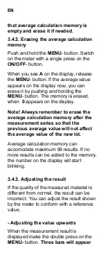 Preview for 8 page of Wile Bio Moisture Operating Instructions Manual