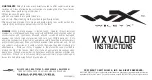 Preview for 1 page of Wiley x WX VALOR Instructions