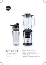 Wilfa ACTIVLIFE B2GS-T800 Operating Instructions Manual preview