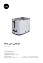 Wilfa CLASSIC CT-1000BL Operating Instructions Manual preview