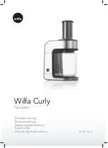 Wilfa Curly SL-1S Operating Instructions Manual предпросмотр