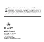 Preview for 146 page of Wilfa E-way E-600 User Manual