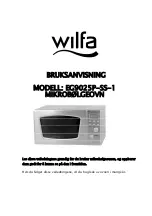 Предварительный просмотр 1 страницы Wilfa EG9025P-SS-1 Instruction Manual