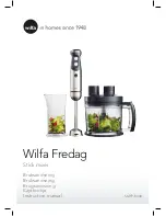 Preview for 1 page of Wilfa FREDAG Instruction Manual