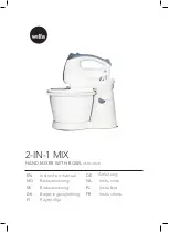 Preview for 1 page of Wilfa KMB-400W Instruction Manual