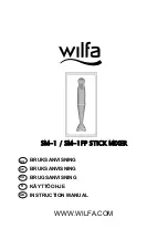 Preview for 1 page of Wilfa SM-1 Instruction Manual