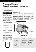 WILHELM KELLER OILPRESS 330.902 Installation, Maintenance & Use Instructions preview