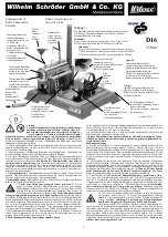 Wilhelm Schroder Wilesco D16 Manual preview