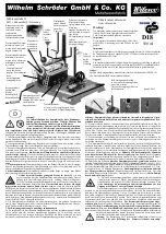 Wilhelm Schroder Wilesco D18 Operation Instructions preview