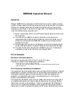 Wiligear WMR-400 Operation Manual preview