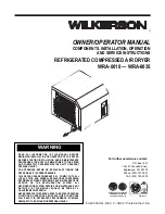 Preview for 1 page of Wilkerson WRA-0010 Owner'S/Operator'S Manual