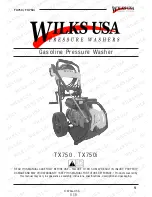 Preview for 1 page of Wilks USA TX750 Manual