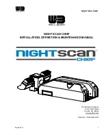 Will Burt Night Scan Chief Installation, Operation & Maintenance Manual preview