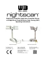 Will Burt Night Scan Powerlite Operating Instructions Manual preview