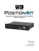 Preview for 1 page of Will Burt Position It RACK MOUNT CONTROLLER Operator'S Manual