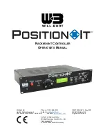 Will Burt PositionIt PI-150 Operator'S Manual preview