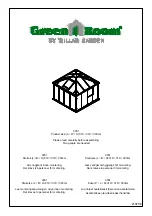 WILLAB GARDEN Green Room 3031 Assembly Manual preview
