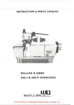 Willcox & Gibbs 500/I Instruction & Parts Catalog preview