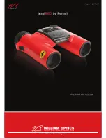 Preview for 1 page of William Optics Ferrari Visio 8x25 Specifications