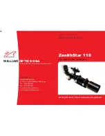 Предварительный просмотр 1 страницы William Optics ZenithStar 110 User Manual