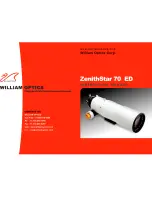 Предварительный просмотр 1 страницы William Optics ZenithStar 70 ED User Manual