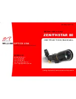 Preview for 1 page of William Optics ZenithStar 80 Instruction Manual