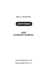 Williams AV AMPETRONIC MLD7 Installation Handbook preview