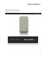 Preview for 1 page of Williams AV BluePOD Solo User Manual