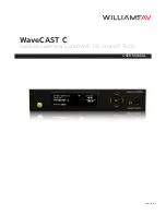 Williams AV WaveCAST C User Manual preview