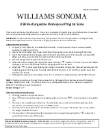 Williams-Sonoma 5275647 Manual предпросмотр