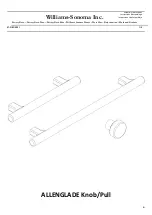 Williams-Sonoma ALLENGLADE Knob Assembly Instructions preview