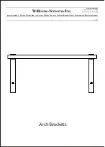 Preview for 1 page of Williams-Sonoma Arch Brackets Assembly Instructions Manual