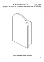 Williams-Sonoma Arch Medicine Cabinet Assembly Instructions Manual preview