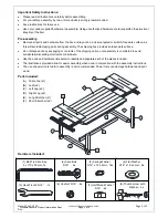 Предварительный просмотр 2 страницы Williams-Sonoma BELGIAN EXT. REC DINING TABLE Assembly Instructions