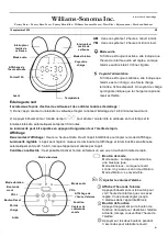 Preview for 6 page of Williams-Sonoma Bunny Wake Up Clock User Manual