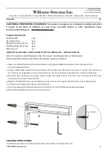 Предварительный просмотр 2 страницы Williams-Sonoma C104529 Assembly Instructions