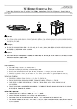 Предварительный просмотр 2 страницы Williams-Sonoma C110333 Assembly Instructions Manual