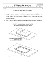 Предварительный просмотр 11 страницы Williams-Sonoma C110333 Assembly Instructions Manual