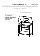 Предварительный просмотр 13 страницы Williams-Sonoma C110333 Assembly Instructions Manual