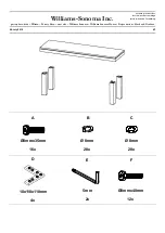 Предварительный просмотр 4 страницы Williams-Sonoma Canyon Dining Bench Assembly Instructions Manual